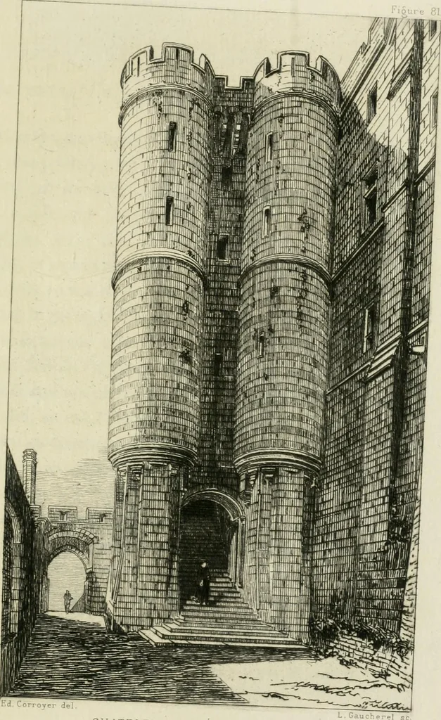 An illustration from Description de l'abbaye du Mont Saint-Michel et de ses abords : précédée d'une notice historique, 1877, leaf 254