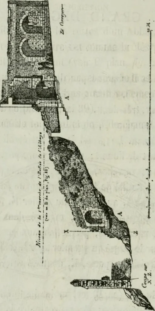 An illustration from Description de l'abbaye du Mont Saint-Michel et de ses abords : précédée d'une notice historique, 1877, leaf 259