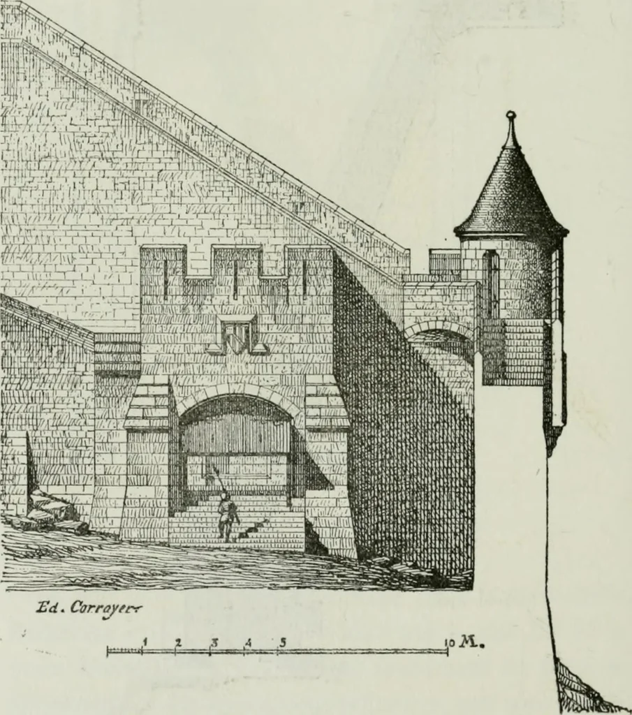 An illustration from Description de l'abbaye du Mont Saint-Michel et de ses abords : précédée d'une notice historique, 1877, leaf 261
