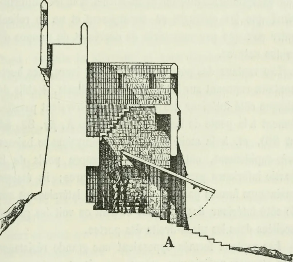 An illustration from Description de l'abbaye du Mont Saint-Michel et de ses abords : précédée d'une notice historique, 1877, leaf 262