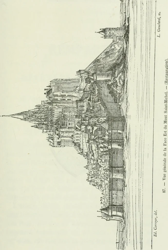 An illustration from Description de l'abbaye du Mont Saint-Michel et de ses abords : précédée d'une notice historique, 1877, leaf 266
