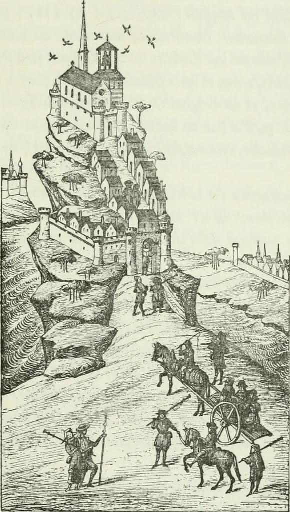 An illustration from Description de l'abbaye du Mont Saint-Michel et de ses abords : précédée d'une notice historique, 1877, leaf 280