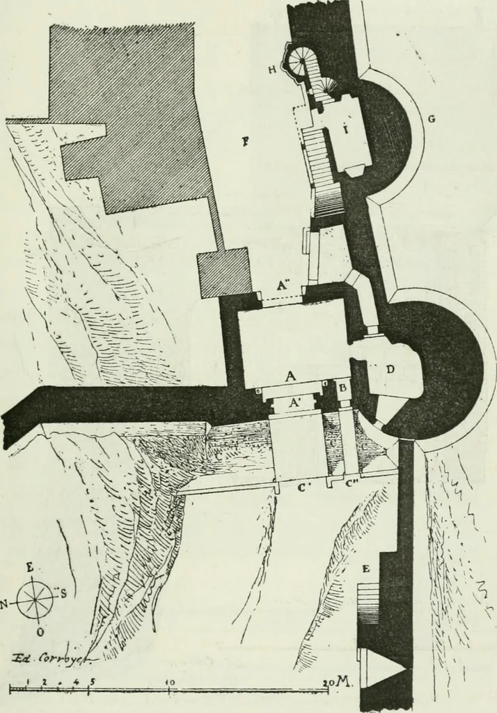 An illustration from Description de l'abbaye du Mont Saint-Michel et de ses abords : précédée d'une notice historique, 1877, leaf 298