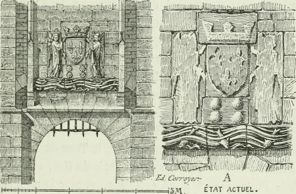 An illustration from Description de l'abbaye du Mont Saint-Michel et de ses abords : précédée d'une notice historique, 1877, leaf 304