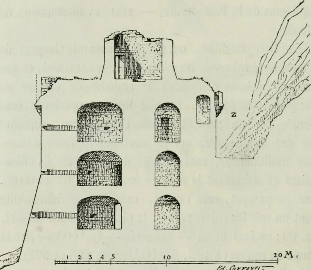 An illustration from Description de l'abbaye du Mont Saint-Michel et de ses abords : précédée d'une notice historique, 1877, leaf 333