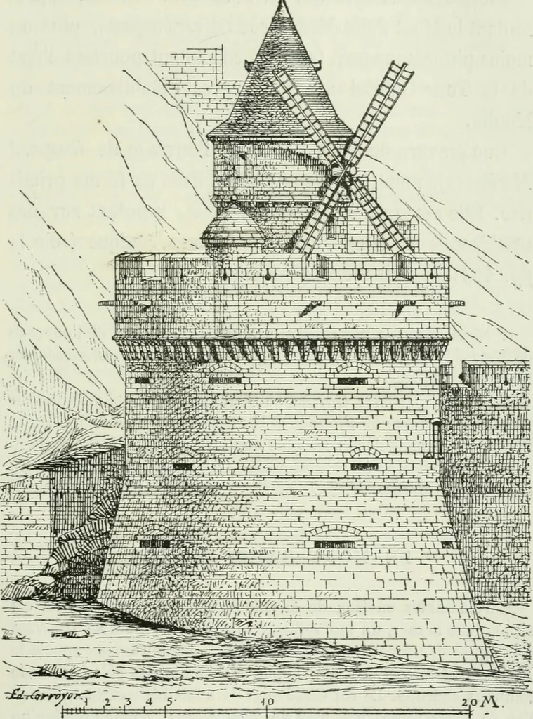 An illustration from Description de l'abbaye du Mont Saint-Michel et de ses abords : précédée d'une notice historique, 1877, leaf 334