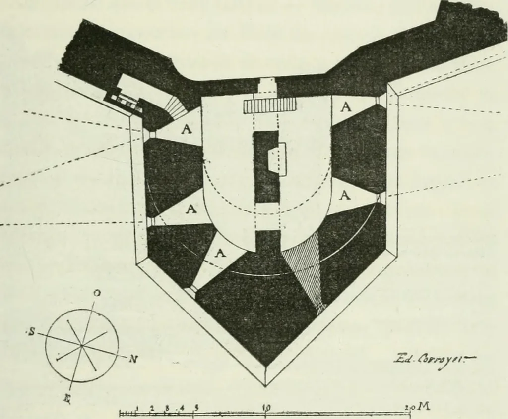 An illustration from Description de l'abbaye du Mont Saint-Michel et de ses abords : précédée d'une notice historique, 1877, leaf 342