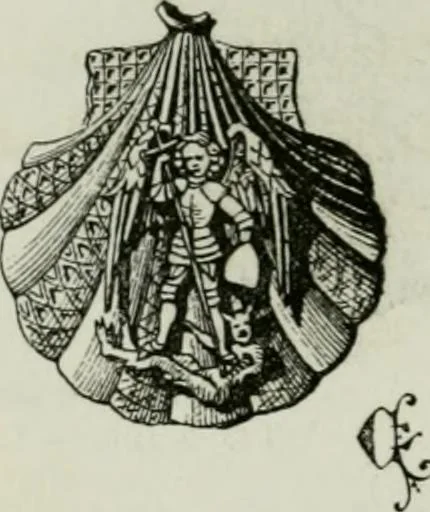 An illustration from Description de l'abbaye du Mont Saint-Michel et de ses abords : précédée d'une notice historique, 1877, leaf 393