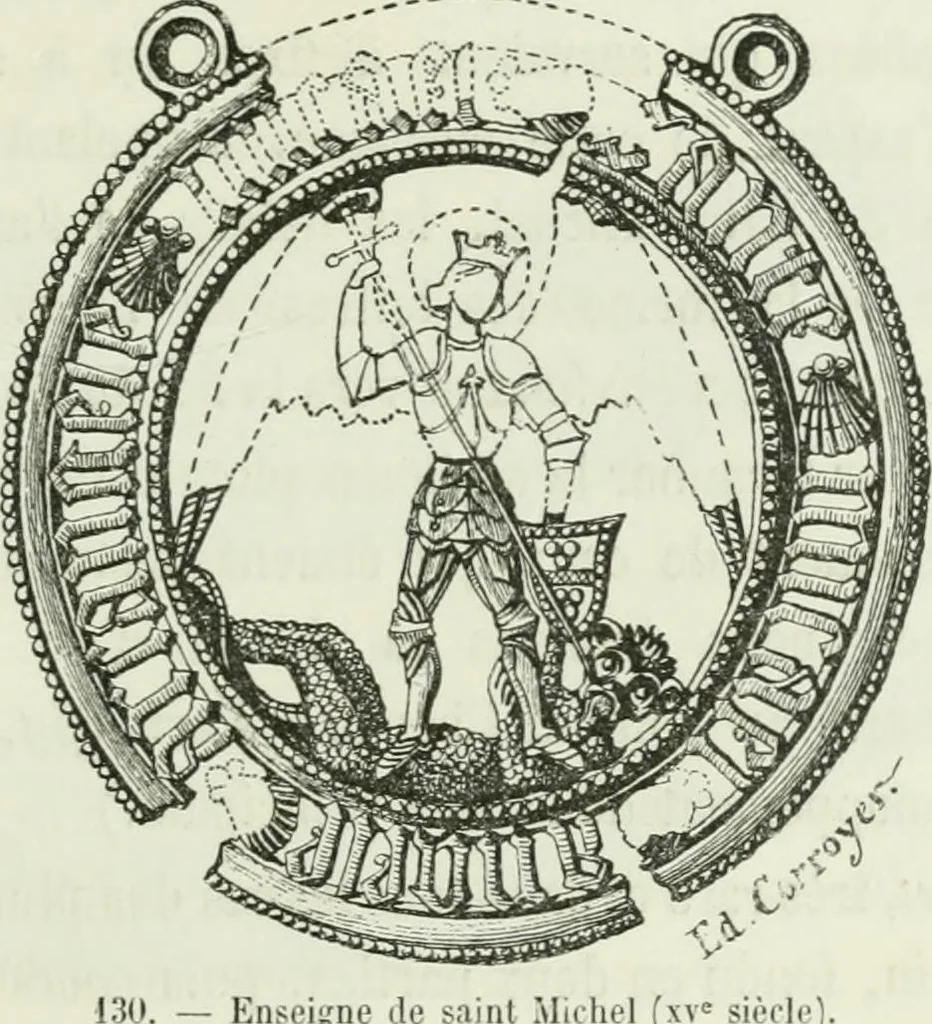 An illustration from Description de l'abbaye du Mont Saint-Michel et de ses abords : précédée d'une notice historique, 1877, leaf 398