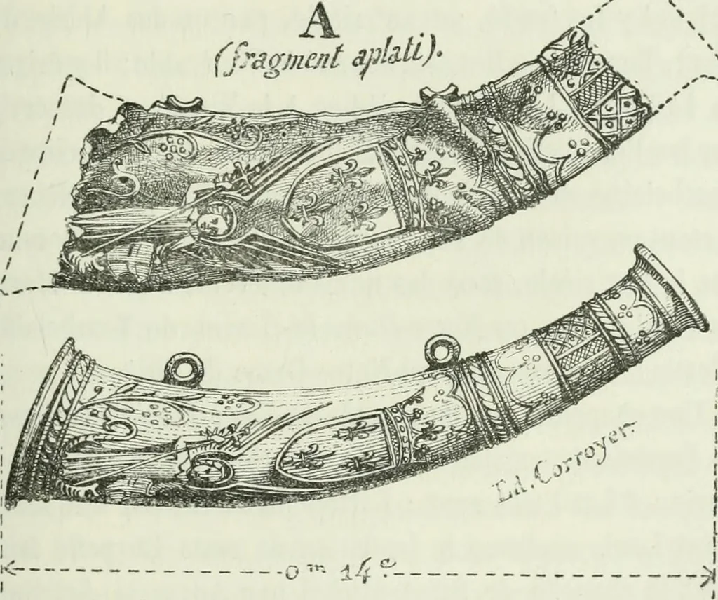 An illustration from Description de l'abbaye du Mont Saint-Michel et de ses abords : précédée d'une notice historique, 1877, leaf 400