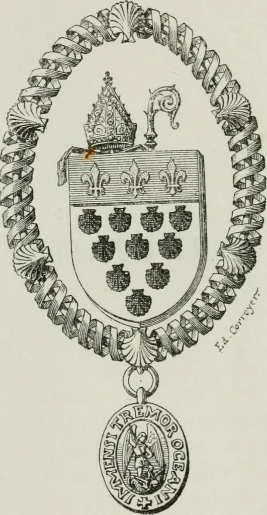 An illustration from Description de l'abbaye du Mont Saint-Michel et de ses abords : précédée d'une notice historique, 1877, leaf 71