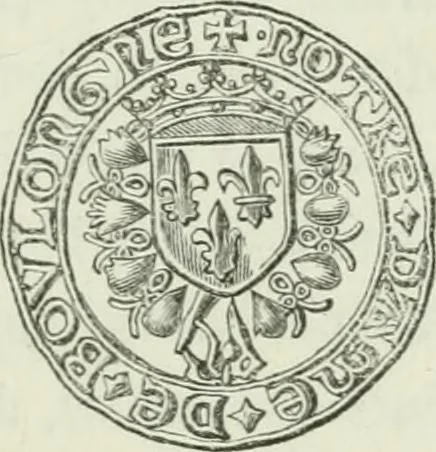 An illustration from Description de l'abbaye du Mont Saint-Michel et de ses abords : précédée d'une notice historique, 1877, leaf 84