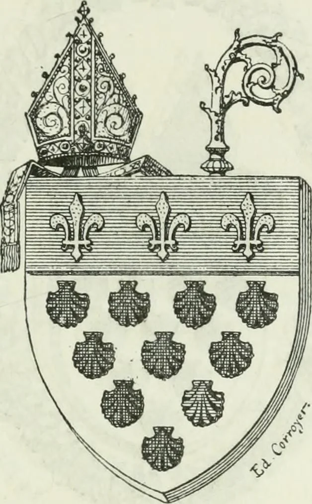 An illustration from Description de l'abbaye du Mont Saint-Michel et de ses abords : précédée d'une notice historique, 1877, leaf 92