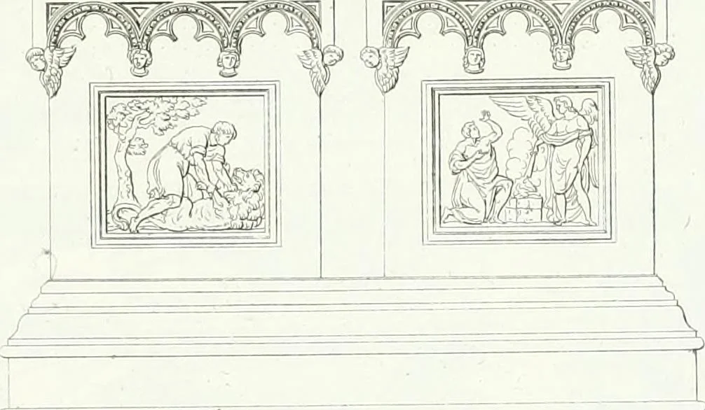 An illustration from Description de la cathédrale de Milan : accompagnée d'observations historiques et critiques sur sa construction et sur les monumens d'art dont elle est enrichie, 1823, leaf 229