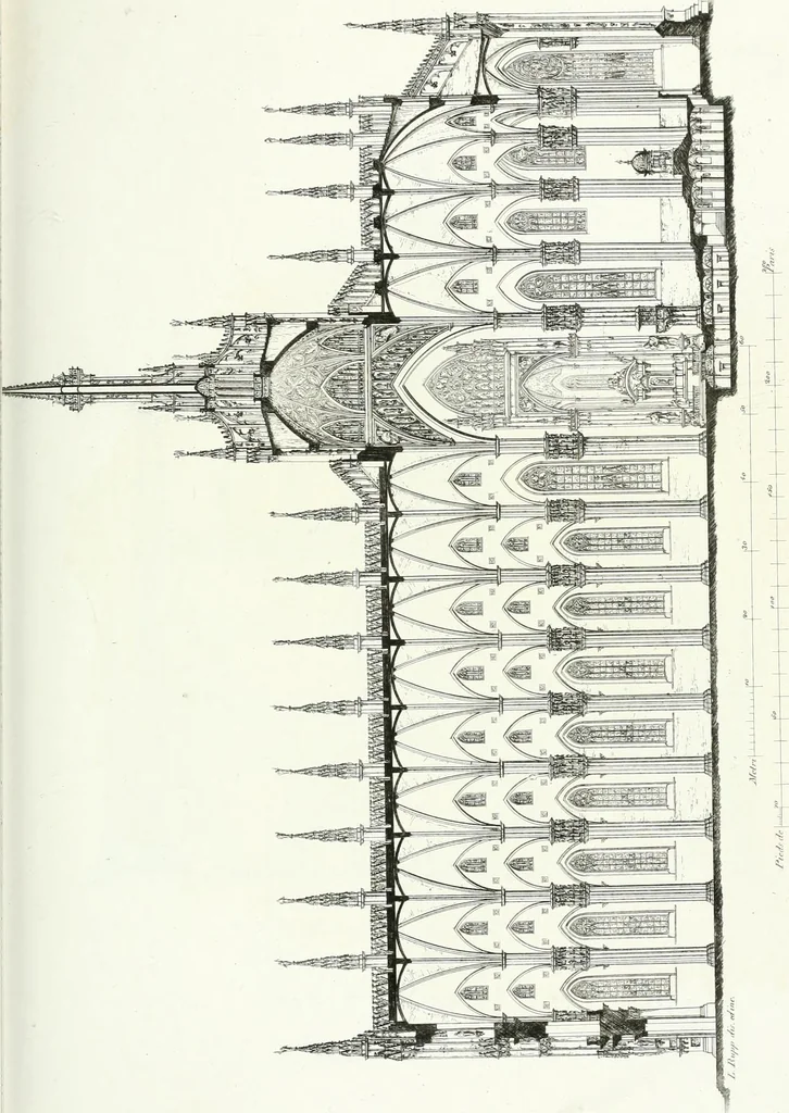 An illustration from Description de la cathédrale de Milan : accompagnée d'observations historiques et critiques sur sa construction et sur les monumens d'art dont elle est enrichie, 1823, leaf 235
