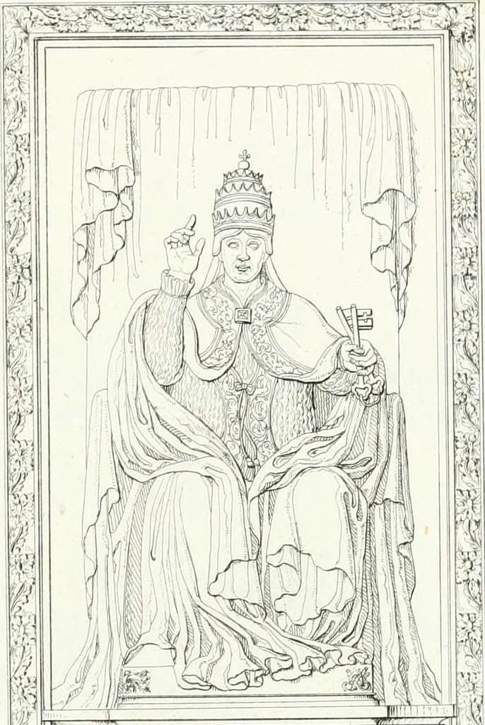 An illustration from Description de la cathédrale de Milan : accompagnée d'observations historiques et critiques sur sa construction et sur les monumens d'art dont elle est enrichie, 1823, leaf 263