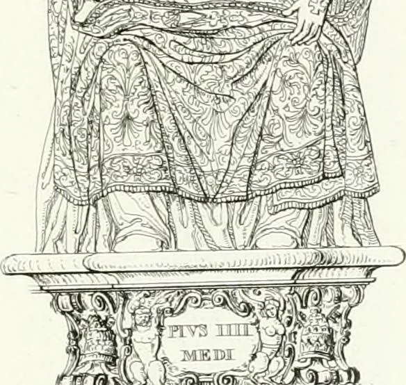 An illustration from Description de la cathédrale de Milan : accompagnée d'observations historiques et critiques sur sa construction et sur les monumens d'art dont elle est enrichie, 1823, leaf 275
