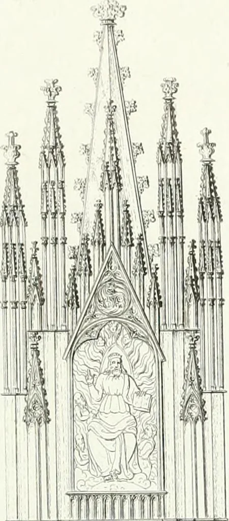 An illustration from Description de la cathédrale de Milan : accompagnée d'observations historiques et critiques sur sa construction et sur les monumens d'art dont elle est enrichie, 1823, leaf 277