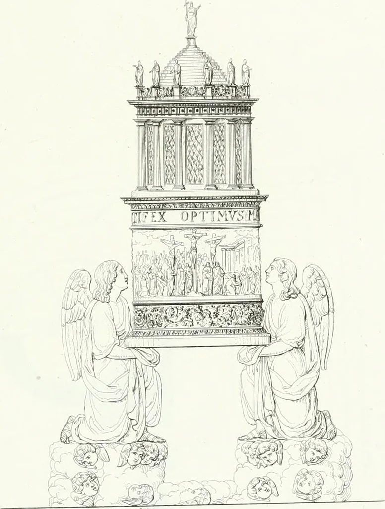 An illustration from Description de la cathédrale de Milan : accompagnée d'observations historiques et critiques sur sa construction et sur les monumens d'art dont elle est enrichie, 1823, leaf 291