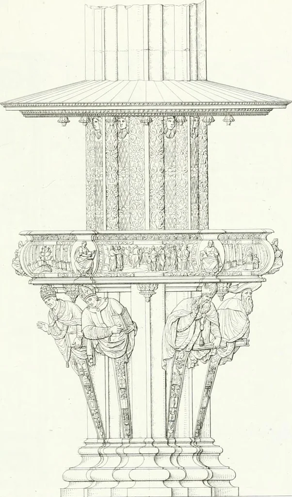 An illustration from Description de la cathédrale de Milan : accompagnée d'observations historiques et critiques sur sa construction et sur les monumens d'art dont elle est enrichie, 1823, leaf 295