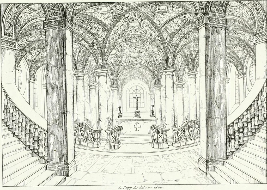 An illustration from Description de la cathédrale de Milan : accompagnée d'observations historiques et critiques sur sa construction et sur les monumens d'art dont elle est enrichie, 1823, leaf 301