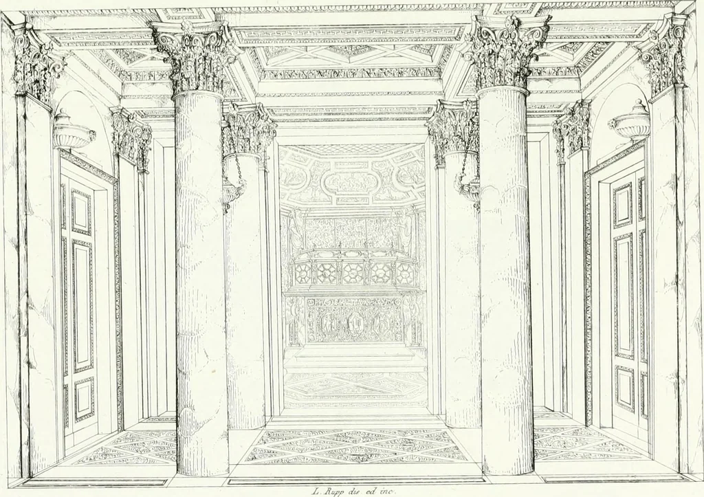 An illustration from Description de la cathédrale de Milan : accompagnée d'observations historiques et critiques sur sa construction et sur les monumens d'art dont elle est enrichie, 1823, leaf 303