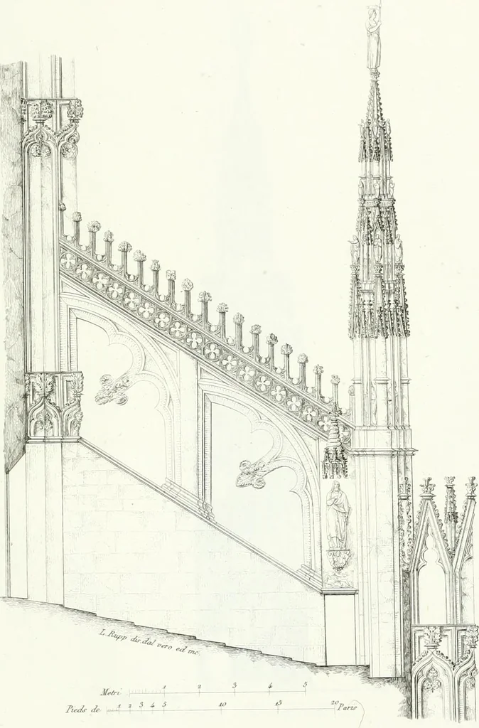 An illustration from Description de la cathédrale de Milan : accompagnée d'observations historiques et critiques sur sa construction et sur les monumens d'art dont elle est enrichie, 1823, leaf 311