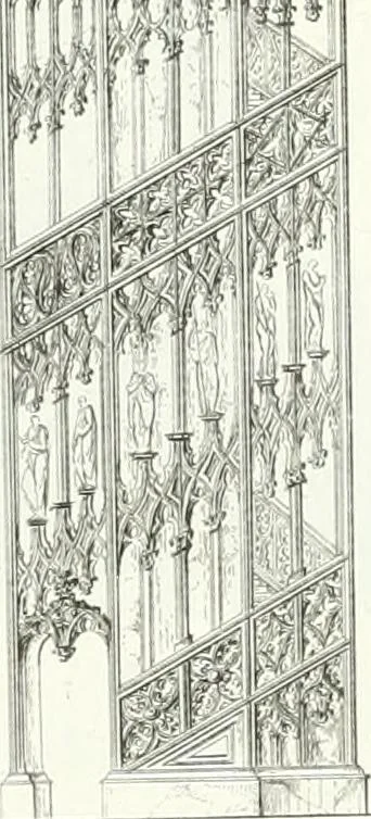An illustration from Description de la cathédrale de Milan : accompagnée d'observations historiques et critiques sur sa construction et sur les monumens d'art dont elle est enrichie, 1823, leaf 313