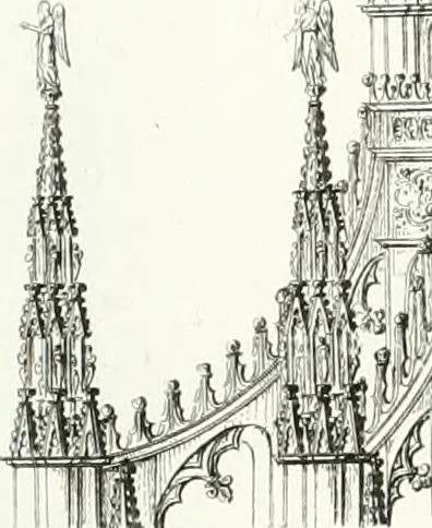 An illustration from Description de la cathédrale de Milan : accompagnée d'observations historiques et critiques sur sa construction et sur les monumens d'art dont elle est enrichie, 1823, leaf 315