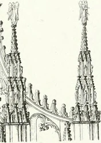 An illustration from Description de la cathédrale de Milan : accompagnée d'observations historiques et critiques sur sa construction et sur les monumens d'art dont elle est enrichie, 1823, leaf 315