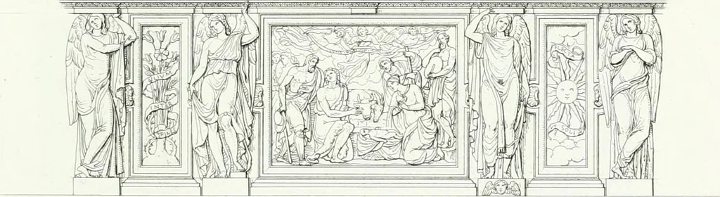 An illustration from Description de la cathédrale de Milan : accompagnée d'observations historiques et critiques sur sa construction et sur les monumens d'art dont elle est enrichie, 1823, leaf 321