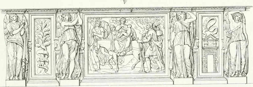 An illustration from Description de la cathédrale de Milan : accompagnée d'observations historiques et critiques sur sa construction et sur les monumens d'art dont elle est enrichie, 1823, leaf 323