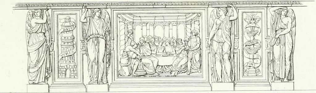 An illustration from Description de la cathédrale de Milan : accompagnée d'observations historiques et critiques sur sa construction et sur les monumens d'art dont elle est enrichie, 1823, leaf 325