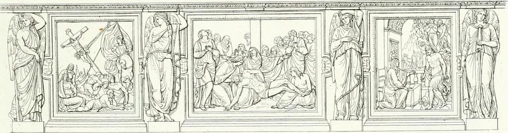 An illustration from Description de la cathédrale de Milan : accompagnée d'observations historiques et critiques sur sa construction et sur les monumens d'art dont elle est enrichie, 1823, leaf 325