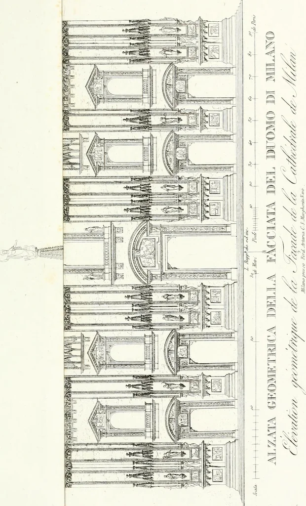 An illustration from Description de la cathédrale de Milan : accompagnée d'observations historiques et critiques sur sa construction et sur les monumens d'art dont elle est enrichie, 1823, leaf 333