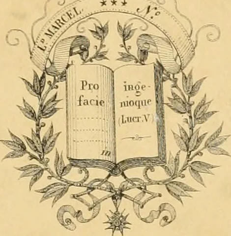 An illustration from Description de la pompe funebre faite dans l'eglise de Saint André des Arcs : a la memoire de tres haut, tres puissant, tres excellent prince François-Louis de Bourbon, Prince de Conty, Prince du Sang, Pair de France; avec des memoires historiques sur toute la vie de ce Prince : pour servir d'explication aux devises & aux peintures employées dans les ornements de la pomp representée icy en deux grandes planches en taille douce, 1709, leaf 2
