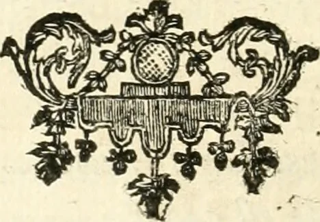An illustration from Description de la pompe funebre faite dans l'eglise de Saint André des Arcs : a la memoire de tres haut, tres puissant, tres excellent prince François-Louis de Bourbon, Prince de Conty, Prince du Sang, Pair de France; avec des memoires historiques sur toute la vie de ce Prince : pour servir d'explication aux devises & aux peintures employées dans les ornements de la pomp representée icy en deux grandes planches en taille douce, 1709, leaf 57