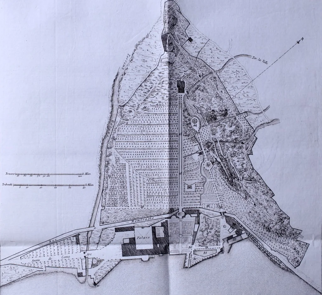 An illustration from Description de la Villa d'Este sur le lac de Côme. Ornée de gravures, 1825, leaf 43
