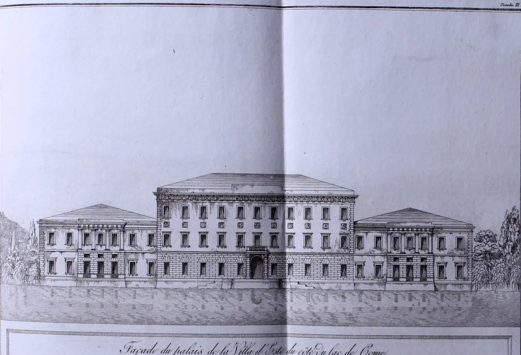 An illustration from Description de la Villa d'Este sur le lac de Côme. Ornée de gravures, 1825, leaf 45
