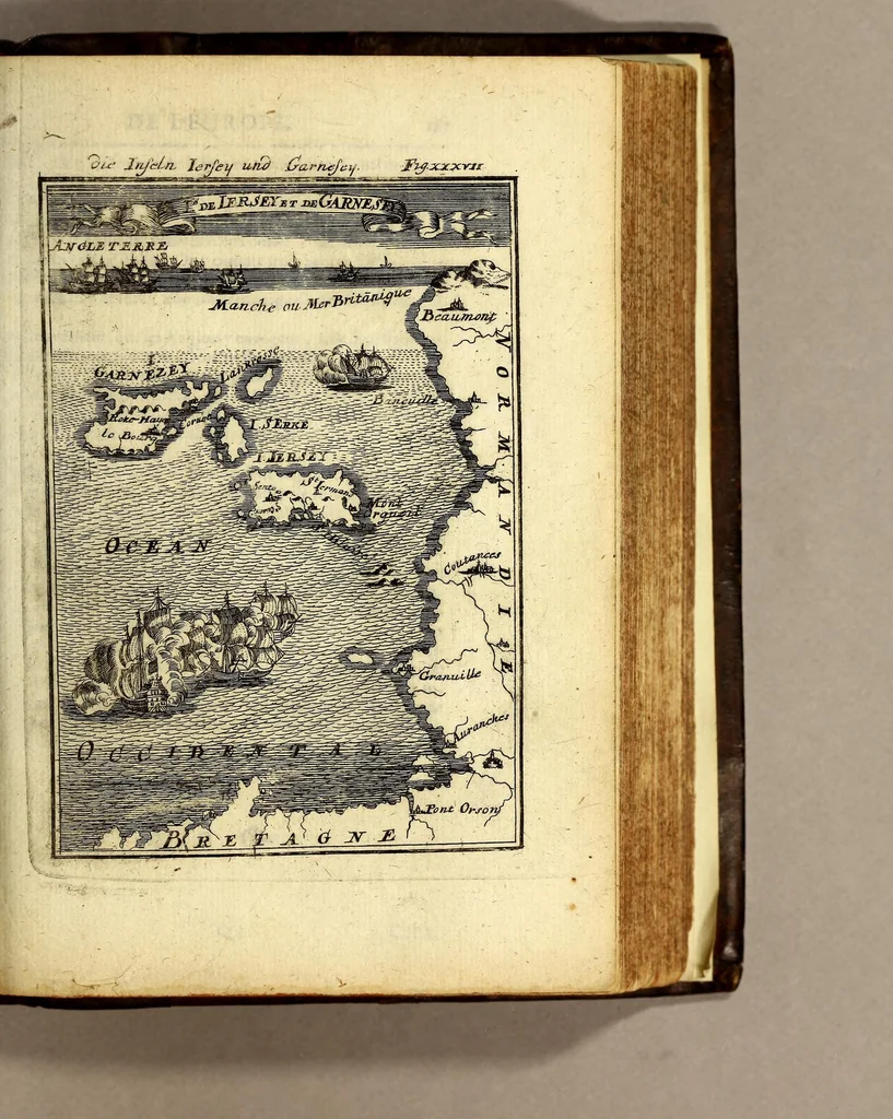 An illustration from Description de l'univers, : contenant les differents systemes du monde, les cartes generales & particulieres de la geographie ancienne & moderne : les plans & les profils des principales villes & des autres lieux plus considerables de la terre; avec les portraits des souverains qui y commandent, leurs blasons, titres & livrées : et les mœurs, religions, gouvernemens & divers habillemens de chaque nation. Dediée au roy., 1685, leaf 295