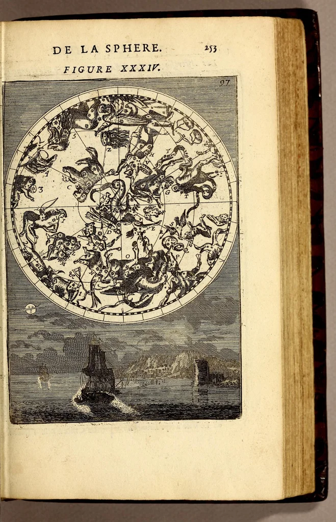 An illustration from Description de l'univers, : contenant les differents systêmes du monde, les cartes generales & particulieres de la geographie ancienne & moderne : les plans & les profils des principales villes & des autres lieux plus considerables de la terre ; avec les portraits des souverains qui y commandent, leurs blasons, titres & livrées : et les mœurs, religions, gouvernemens & divers habillemens de chaque nation. Dediee au roy., 1683, leaf 127