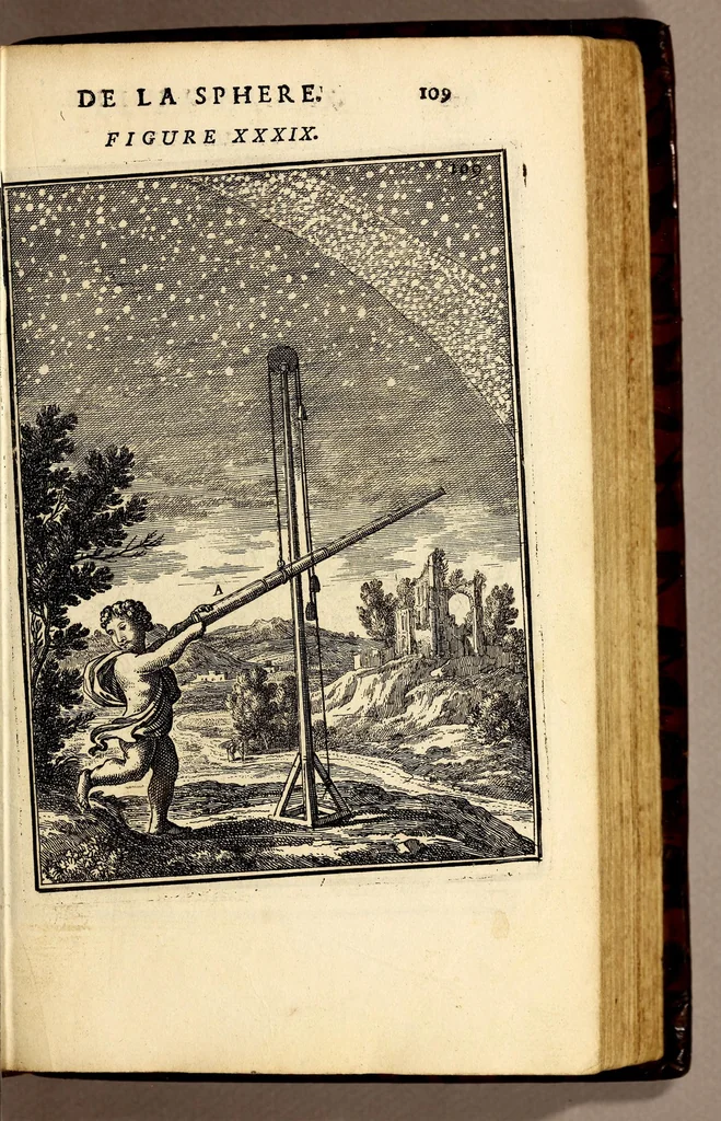 An illustration from Description de l'univers, : contenant les differents systêmes du monde, les cartes generales & particulieres de la geographie ancienne & moderne : les plans & les profils des principales villes & des autres lieux plus considerables de la terre ; avec les portraits des souverains qui y commandent, leurs blasons, titres & livrées : et les mœurs, religions, gouvernemens & divers habillemens de chaque nation. Dediee au roy., 1683, leaf 139