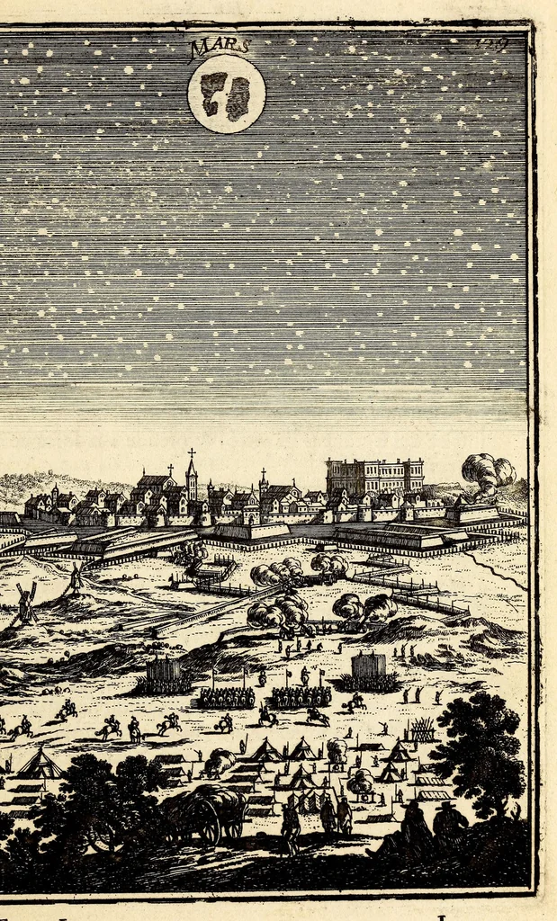 An illustration from Description de l'univers, : contenant les differents systêmes du monde, les cartes generales & particulieres de la geographie ancienne & moderne : les plans & les profils des principales villes & des autres lieux plus considerables de la terre ; avec les portraits des souverains qui y commandent, leurs blasons, titres & livrées : et les mœurs, religions, gouvernemens & divers habillemens de chaque nation. Dediee au roy., 1683, leaf 159