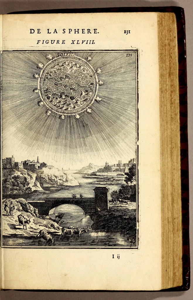 An illustration from Description de l'univers, : contenant les differents systêmes du monde, les cartes generales & particulieres de la geographie ancienne & moderne : les plans & les profils des principales villes & des autres lieux plus considerables de la terre ; avec les portraits des souverains qui y commandent, leurs blasons, titres & livrées : et les mœurs, religions, gouvernemens & divers habillemens de chaque nation. Dediee au roy., 1683, leaf 161