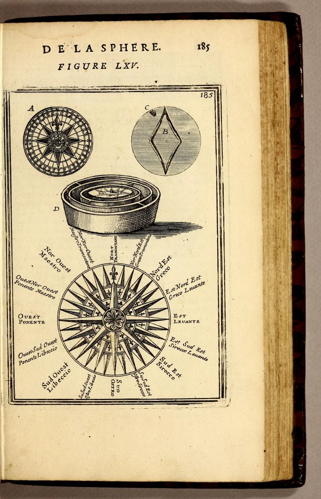 An illustration from Description de l'univers, : contenant les differents systêmes du monde, les cartes generales & particulieres de la geographie ancienne & moderne : les plans & les profils des principales villes & des autres lieux plus considerables de la terre ; avec les portraits des souverains qui y commandent, leurs blasons, titres & livrées : et les mœurs, religions, gouvernemens & divers habillemens de chaque nation. Dediee au roy., 1683, leaf 215