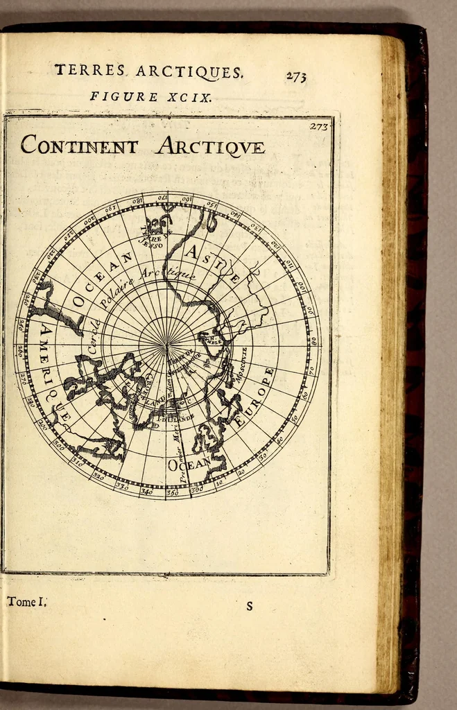 An illustration from Description de l'univers, : contenant les differents systêmes du monde, les cartes generales & particulieres de la geographie ancienne & moderne : les plans & les profils des principales villes & des autres lieux plus considerables de la terre ; avec les portraits des souverains qui y commandent, leurs blasons, titres & livrées : et les mœurs, religions, gouvernemens & divers habillemens de chaque nation. Dediee au roy., 1683, leaf 305