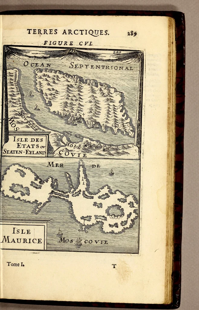 An illustration from Description de l'univers, : contenant les differents systêmes du monde, les cartes generales & particulieres de la geographie ancienne & moderne : les plans & les profils des principales villes & des autres lieux plus considerables de la terre ; avec les portraits des souverains qui y commandent, leurs blasons, titres & livrées : et les mœurs, religions, gouvernemens & divers habillemens de chaque nation. Dediee au roy., 1683, leaf 321