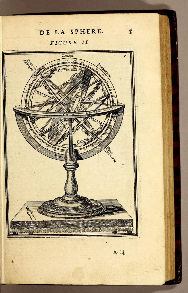 An illustration from Description de l'univers, : contenant les differents systêmes du monde, les cartes generales & particulieres de la geographie ancienne & moderne : les plans & les profils des principales villes & des autres lieux plus considerables de la terre ; avec les portraits des souverains qui y commandent, leurs blasons, titres & livrées : et les mœurs, religions, gouvernemens & divers habillemens de chaque nation. Dediee au roy., 1683, leaf 35