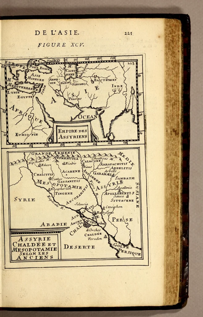 An illustration from Description de l'univers, : contenant les differents systêmes du monde, les cartes generales & particulieres de la geographie ancienne & moderne : les plans & les profils des principales villes & des autres lieux plus considerables de la terre ; avec les portraits des souverains qui y commandent, leurs blasons, titres & livrées : et les mœurs, religions, gouvernemens & divers habillemens de chaque nation. Dediee au roy., 1683, leaf 237