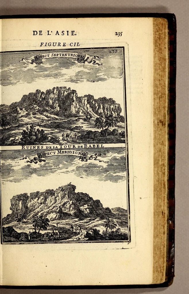An illustration from Description de l'univers, : contenant les differents systêmes du monde, les cartes generales & particulieres de la geographie ancienne & moderne : les plans & les profils des principales villes & des autres lieux plus considerables de la terre ; avec les portraits des souverains qui y commandent, leurs blasons, titres & livrées : et les mœurs, religions, gouvernemens & divers habillemens de chaque nation. Dediee au roy., 1683, leaf 251